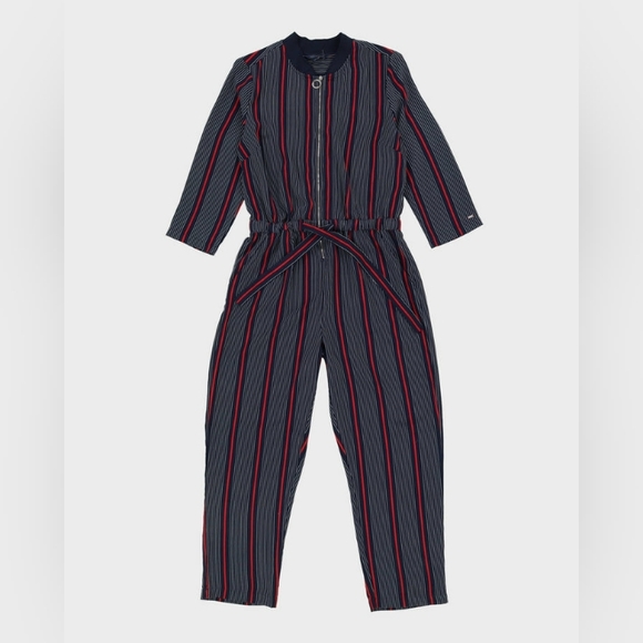 Tommy Hilfiger Navy Striped Jumpsuit - Picture 11 of 12